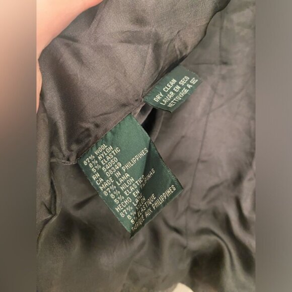 Lauren Ralph Lauren Women’s 87% Wool Size 12 Blazer - Picture 4 of 8